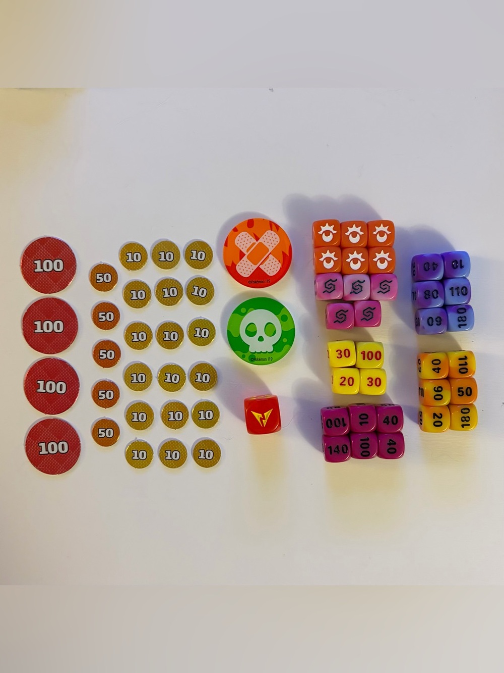 Pokemon Dice & Damage Counter Lot